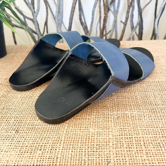 Urban Outfitters BDG Robyn Strap Blue Leather Sandals Size 9 Women’s - Picture 7 of 13